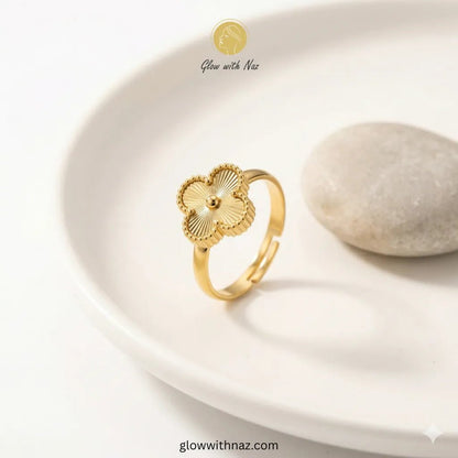 Four - Leaf Gold Jewellery Set – Necklace, Earrings, Ring & Bracelet - Four - Leaf Gold Jewellery Set – Necklace, Earrings, Ring & BraceletJewelryGlow with NazGlow With NazN-N002N-N002Four - Leaf Gold Jewellery Set – Necklace, Earrings, Ring & Bracelet