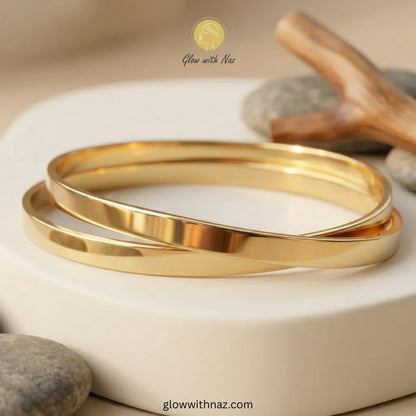 Gold Plated High - Polish 18K Gold Bangle Set - Gold Plated High - Polish 18K Gold Bangle SetJewelryGlow with NazGlow With NazN-B002N-B0022.15Gold Plated High - Polish 18K Gold Bangle Set