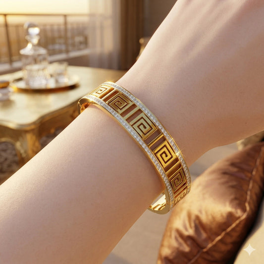 Goldplated Bracelet Stylish Design Bracelet - Goldplated Bracelet Stylish Design BraceletJewelryGlow with NazGlow With NazN-B010Goldplated Bracelet Stylish Design Bracelet