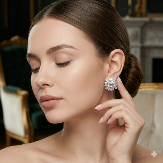 High Brilliance Diamond - Style & Sunburst Halo - High Brilliance Diamond - Style & Sunburst HaloJewelryGlow with NazGlow With NazN-E008High Brilliance Diamond - Style & Sunburst Halo