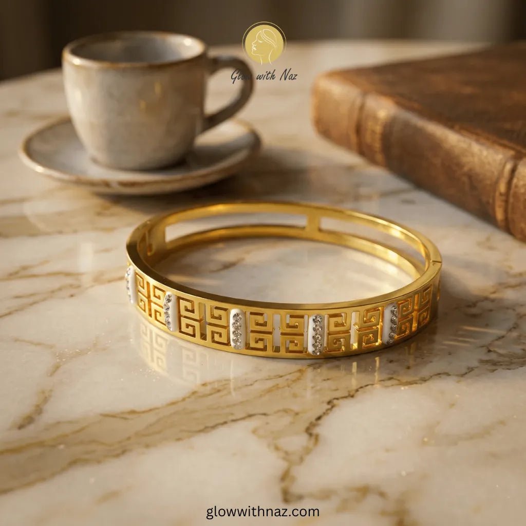 Luxury Fancy Stainless Steel Diamond Hand Cuff Bracelets - Luxury Fancy Stainless Steel Diamond Hand Cuff BraceletsJewelryGlow with NazGlow With NazN-B014N-B014Luxury Fancy Stainless Steel Diamond Hand Cuff Bracelets