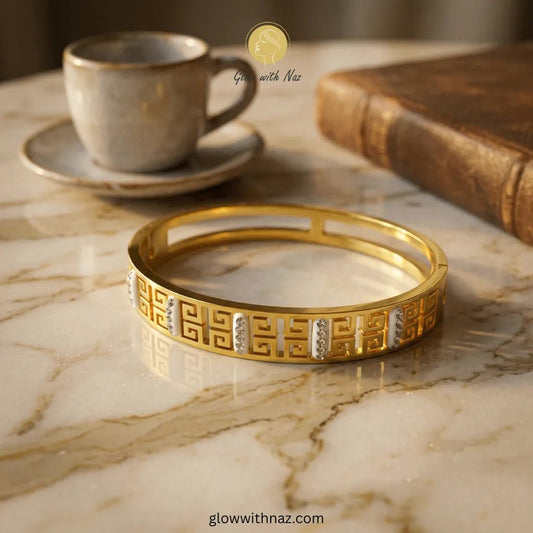 Luxury Fancy Stainless Steel Diamond Hand Cuff Bracelets - Luxury Fancy Stainless Steel Diamond Hand Cuff BraceletsJewelryGlow with NazGlow With NazN-B014N-B014Luxury Fancy Stainless Steel Diamond Hand Cuff Bracelets