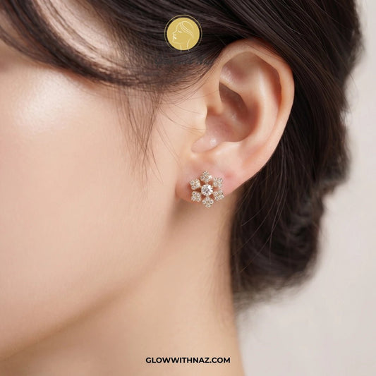 Minimal Zircon Snow Flakes Stud Earrings for Women - Minimal Zircon Snow Flakes Stud Earrings for WomenJewelryGlow With NazGlow With NazE032 studs earrings, small earrings, girls earrings, simple earrings, earrings for girls, black earrings, earrings, ear rings, earrings tops, stud earrings, tops earrings, aesthetic earrings, hoop earrings, drop earrings, diamond earrings, pink earrings, green earrings, ear ring, earrings for women, flower earrings, golden earrings, bali earrings, ear jewellery,