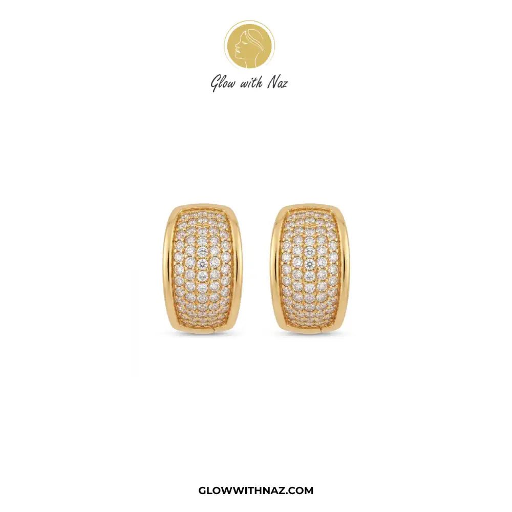 Minimalist Diamond Curvy Hoop Earrings for Girls - Minimalist Diamond Curvy Hoop Earrings for GirlsJewelryGlow With NazGlow With NazE056Premium Hoop Earrings