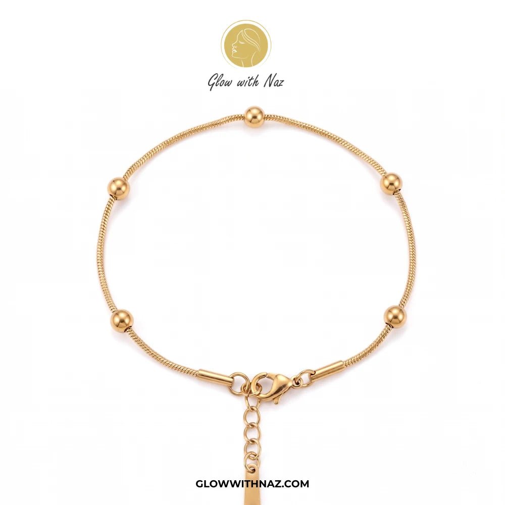 Minimalist Stainless Steel Beaded Bracelet - Single String Bracelet - Minimalist Stainless Steel Beaded Bracelet - Single String BraceletJewelryGlow With NazGlow With NazB0063Minimalist Stainless Steel Beaded Bracelet - Single String Bracelet