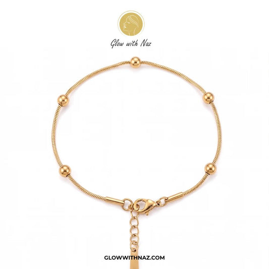 Minimalist Stainless Steel Beaded Bracelet - Single String Bracelet - Minimalist Stainless Steel Beaded Bracelet - Single String BraceletJewelryGlow With NazGlow With NazB0063Minimalist Stainless Steel Beaded Bracelet - Single String Bracelet