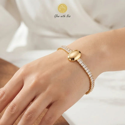 Premium Crystal Oval Gold Bracelet for Women - Premium Crystal Oval Gold Bracelet for WomenJewelryGlow With NazGlow With NazB0060B0060Stunning Crystal Oval Gold Bracelet hand cuff bracelet, girls bracelet, bracelet for girls, simple bracelet, chain bracelet, bracelet chain, bracelet watch, hand bracelet, black jewellery, bracelet, ring bracelet, aesthetic bracelet, bracelet for women, bracelet set, cartier bracelet, cute bracelet, jewellery bracelet, bracelets, golden bracelet, clover bracelet, 