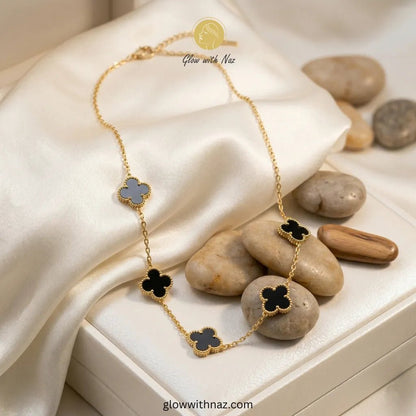 Royal Clover 4 - Piece Complete Jewellery Set - Royal Clover 4 - Piece Complete Jewellery SetJewelryGlow with NazGlow With NazN-N001N-N001Royal Clover 4 - Piece Complete Jewellery Set