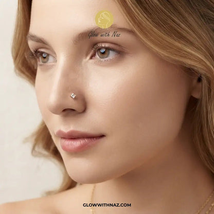 Square Diamond Nose Pin & Helix Piercing Ear Jewelry - Square Diamond Nose Pin & Helix Piercing Ear JewelryJewelryGlow With NazGlow With NazNR008Square Diamond Nose Pin & Helix Piercing Ear Jewelry
