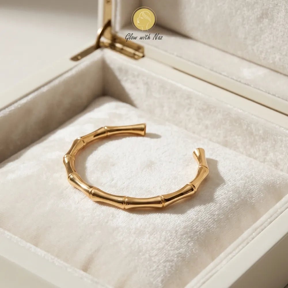 Stunning Stainless Steel Bone Cuff Bracelet - Stunning Stainless Steel Bone Cuff BraceletJewelryGlow With NazGlow With NazB0057B0057The Viral Sensation: Stunning Stainless Steel Bone Cuff Bracelet