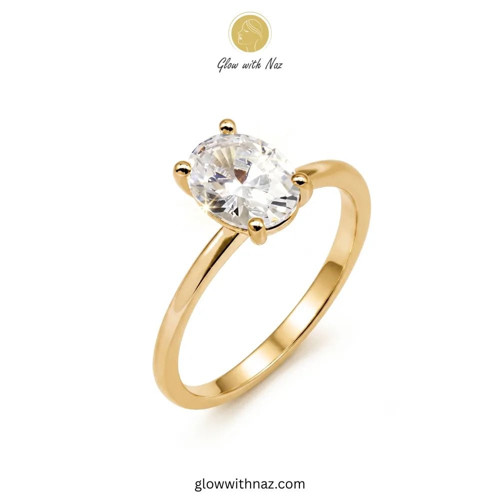Timeless Adjustable Gold Plated Oval Diamond Ring - Timeless Adjustable Gold Plated Oval Diamond RingJewelryGlow With NazGlow With NazR020Golden oval diamond ring for women, trending minimalist jewelry by Glow With Naz.ring, girls rings, rings for girls, rings simple, simple rings, stainless steel jewelry, jewellery set, aesthetic jewelry, simple jewellery, chain, jewelry, artificial jewellery