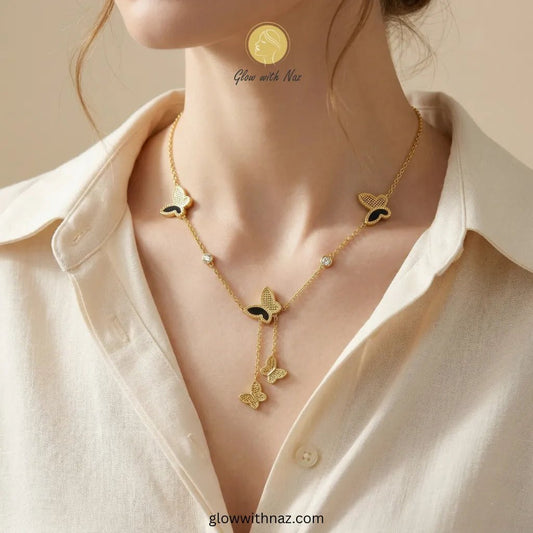 Trendy Butterfly Shape Jewelry Set - Trendy Butterfly Shape Jewelry SetJewelryGlow With NazGlow With NazN-N008N-N008Trendy Butterfly Shape Jewelry Set