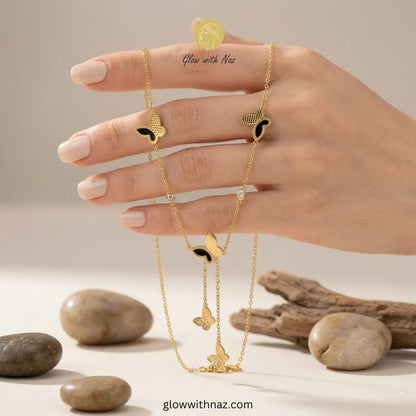 Trendy Butterfly Shape Jewelry Set - Trendy Butterfly Shape Jewelry SetJewelryGlow With NazGlow With NazN-N008N-N008Trendy Butterfly Shape Jewelry Set