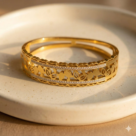 Vintage Garden Scalloped Hand Cuff - Vintage Garden Scalloped Hand CuffJewelryGlow with NazGlow With NazN-B013Vintage Garden Scalloped Hand Cuff